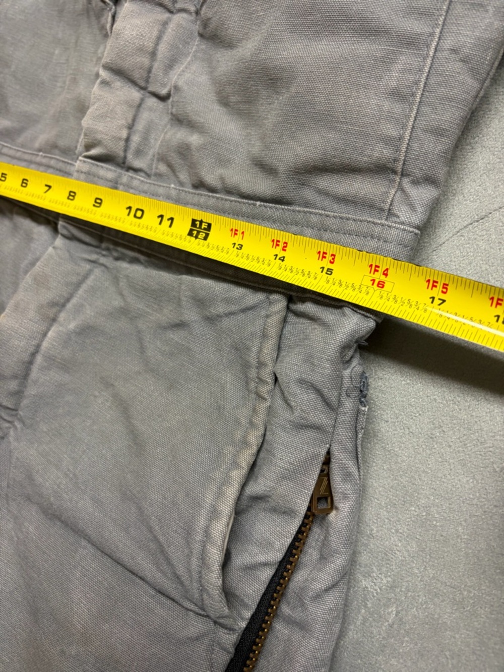 VTG Walls Blizzard-Pruf Insulated Coveralls Gray USA Workwear Zip Legs Small - Picture 11 of 16
